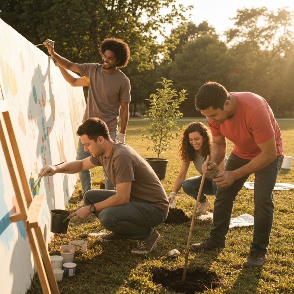 Charity Foundation volunteers helping community